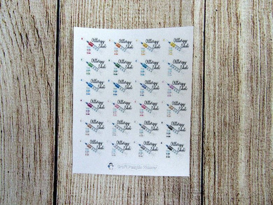 Allergy Shot Stickers