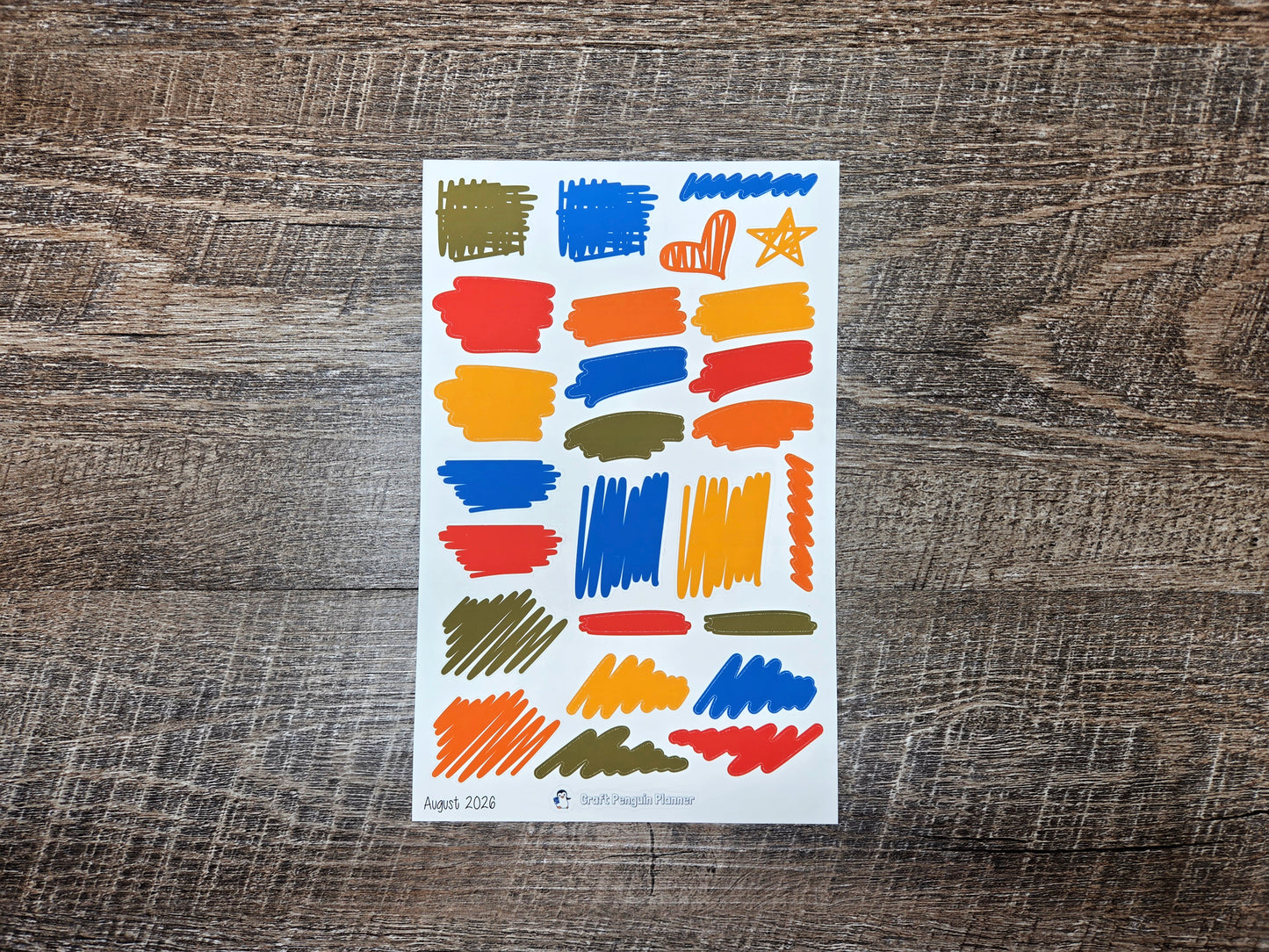 August 2026 Doodle Bundle- NO COUPONS