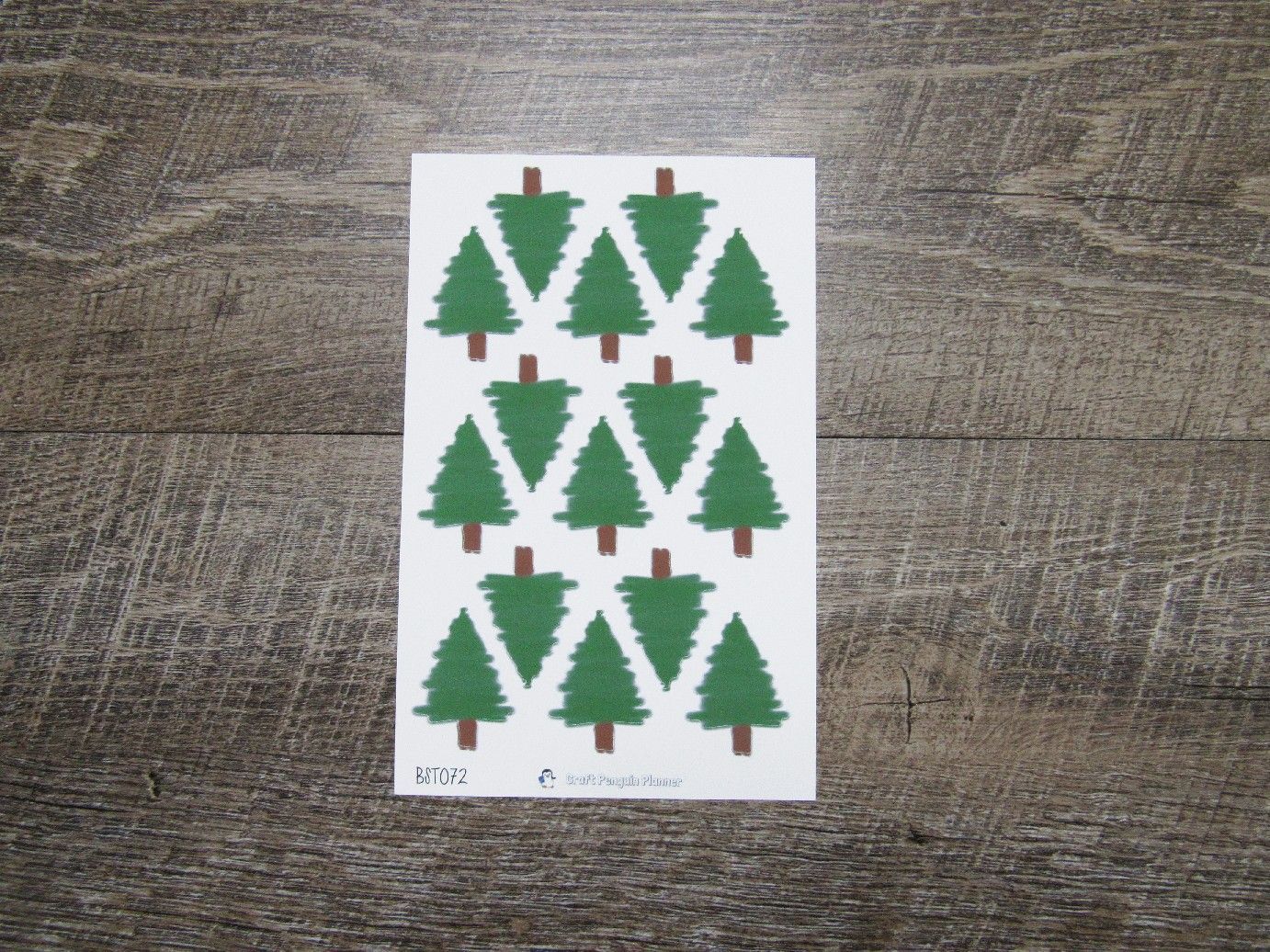 Hand Drawn Brush Stroke Shape- BST072- Trees