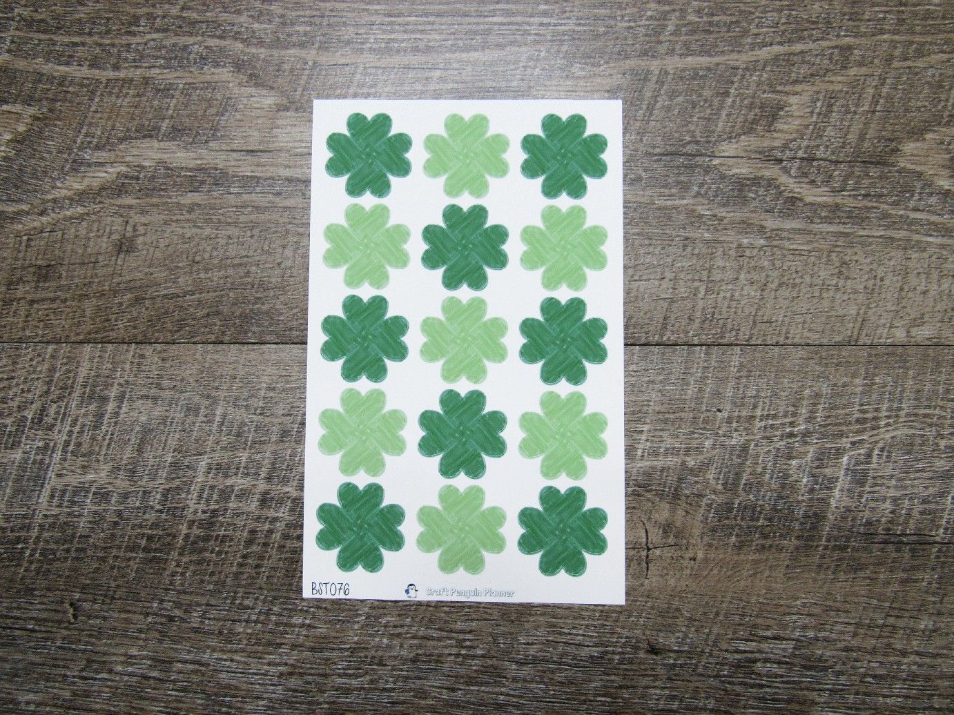 Hand Drawn Brush Stroke Shape- BST076- Clovers