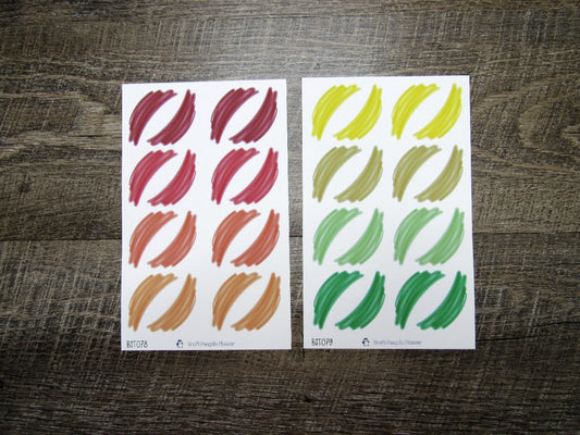 Hand Drawn Brush Strokes- BST078-BST084