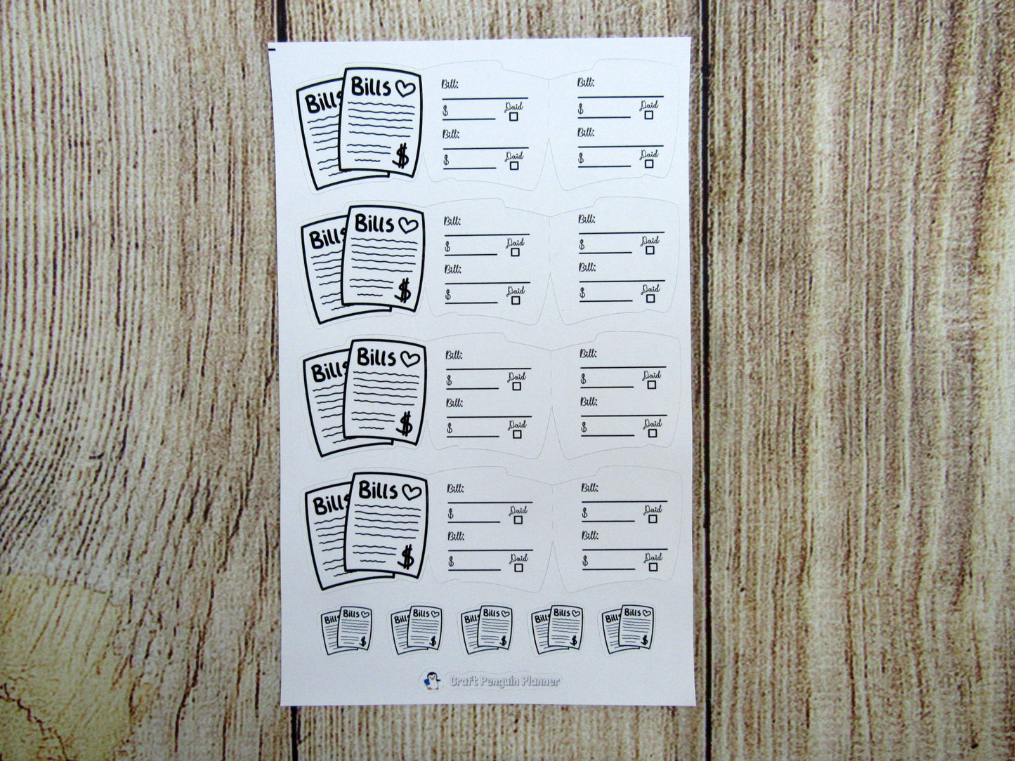 Bills Foldable Sticker