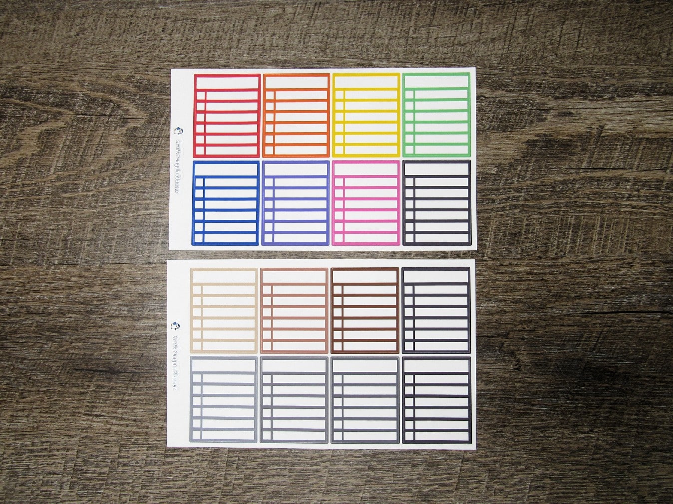 Blank Weekly Checklists