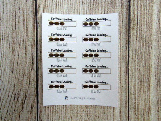 Caffeine Loading Stickers