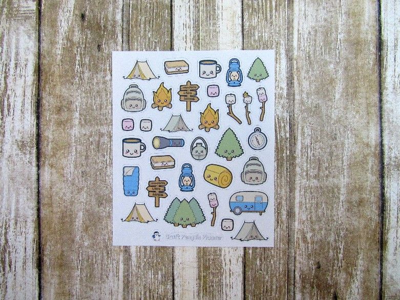 Camping Deco Stickers