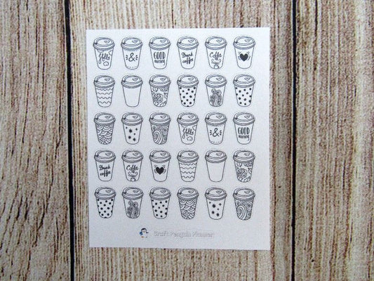 Coffee to go Mug Stickers