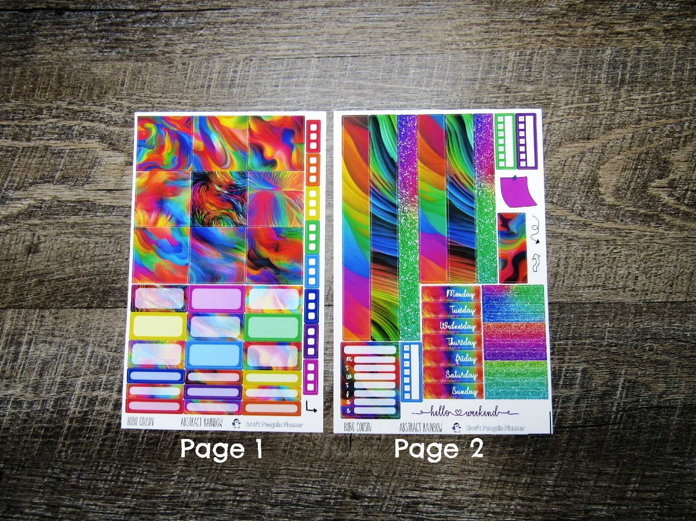 Abstract Rainbow Weekly, HOBONICHI COUSIN
