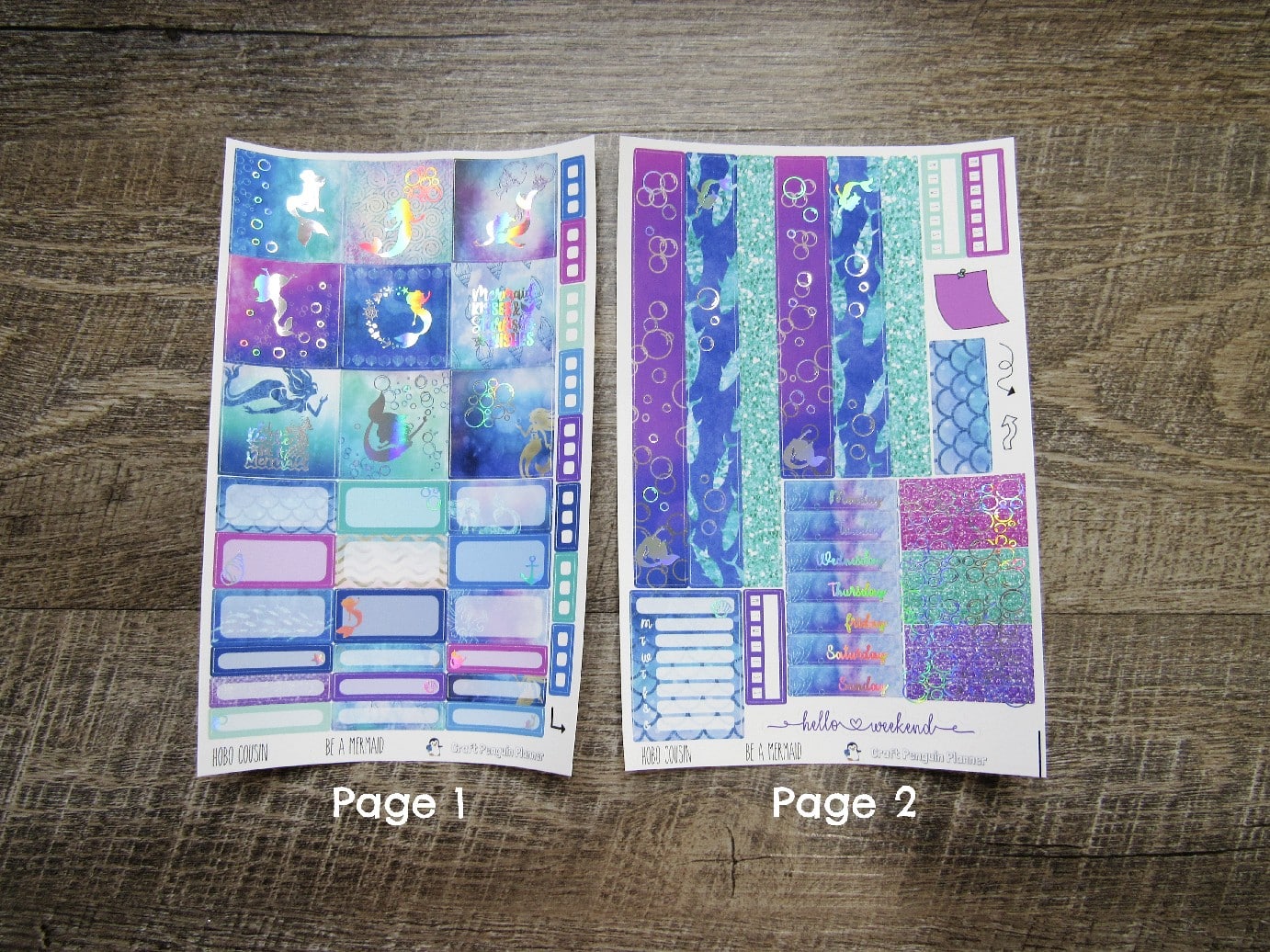 Be A Mermaid FOILED Weekly, HOBONICHI COUSIN