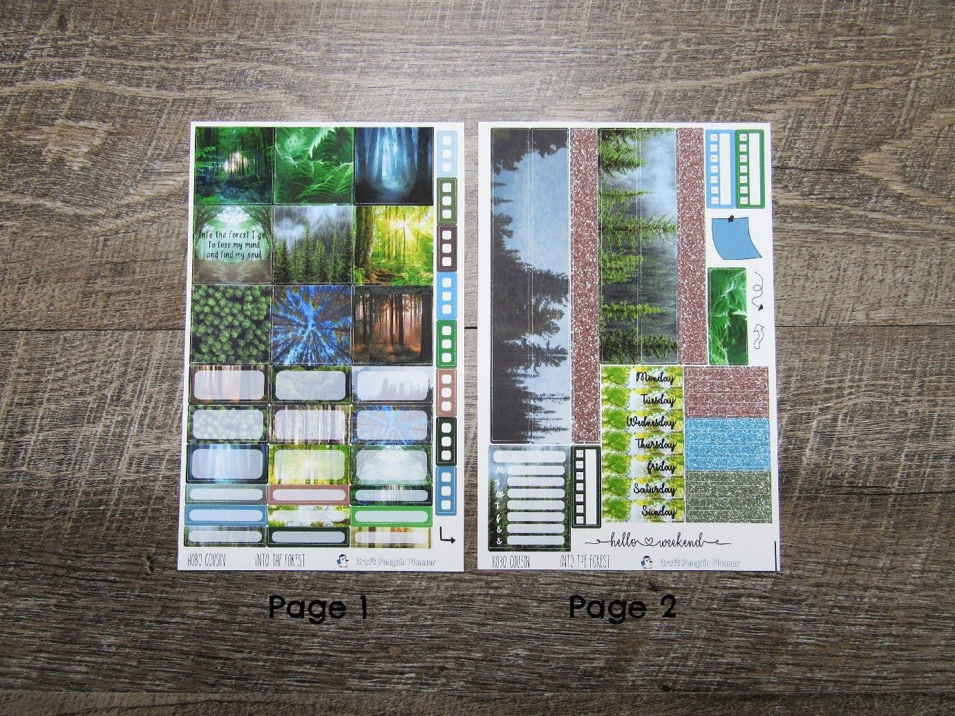 Into the Forest Weekly, HOBONICHI COUSIN