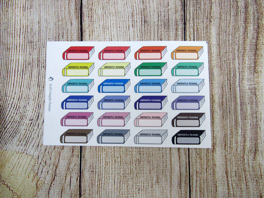 Currently Reading Book Hand Drawn Sticker