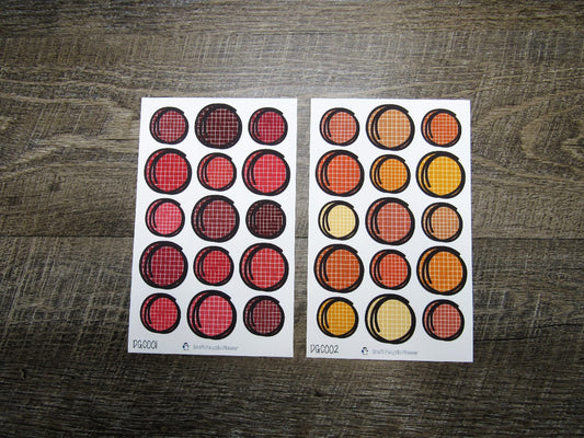 Doodle Grid Circles- DGC001-DGC010