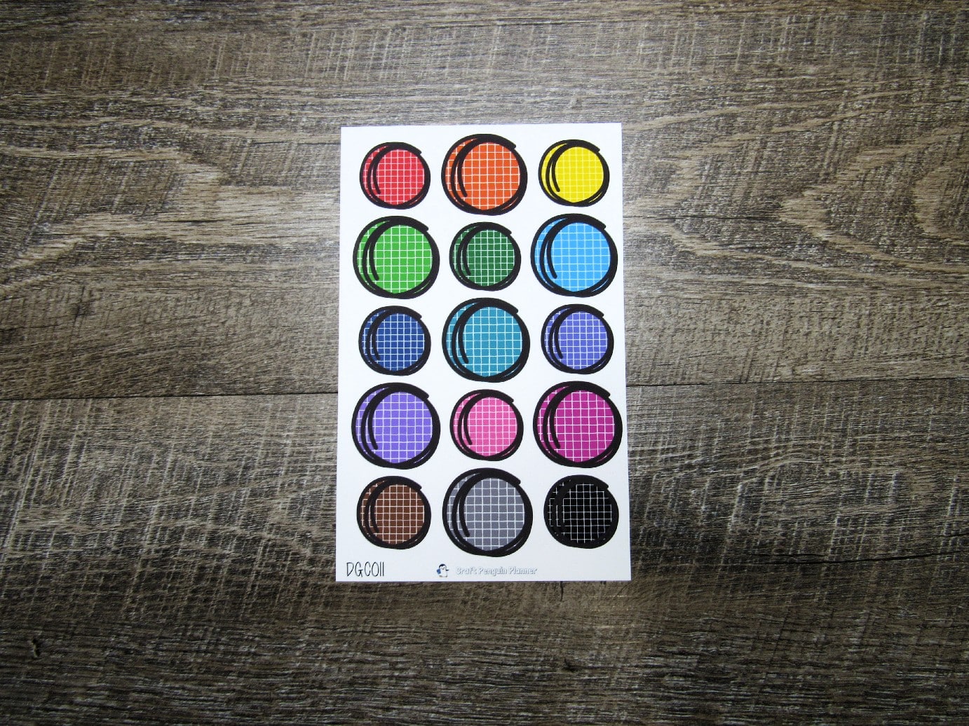 Doodle Grid Circles- DGC011