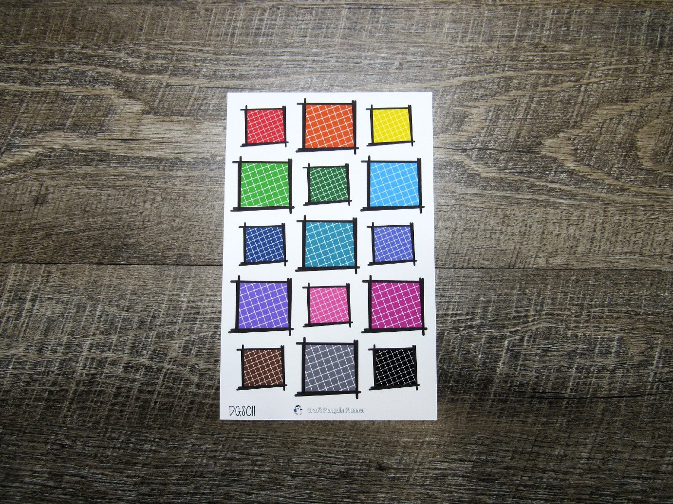 Doodle Grid Squares- DGS011