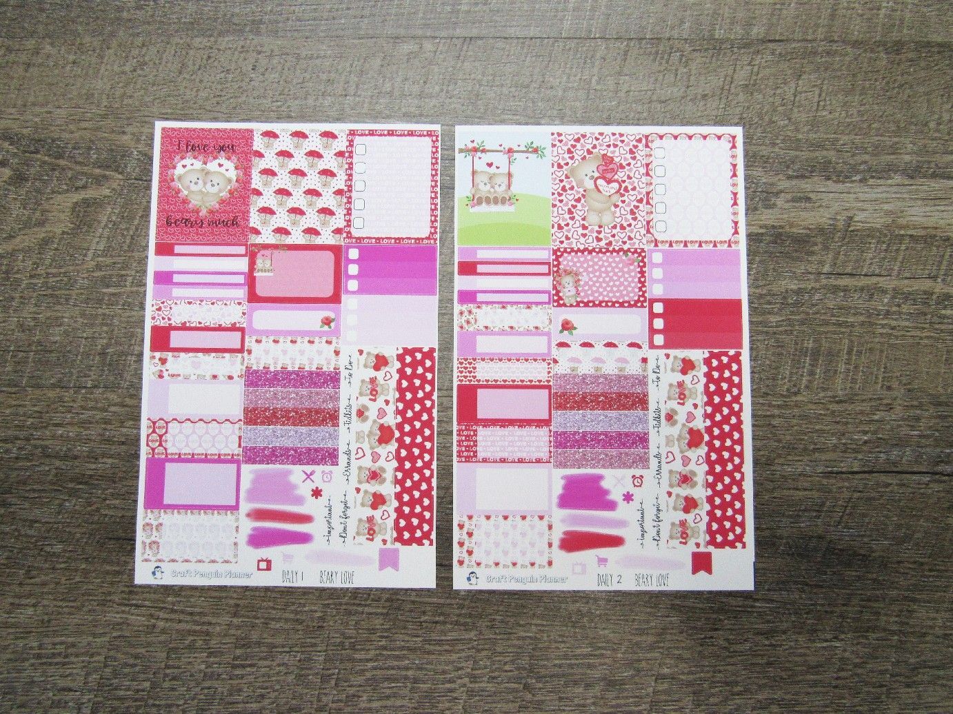 Beary Love DAILY kit