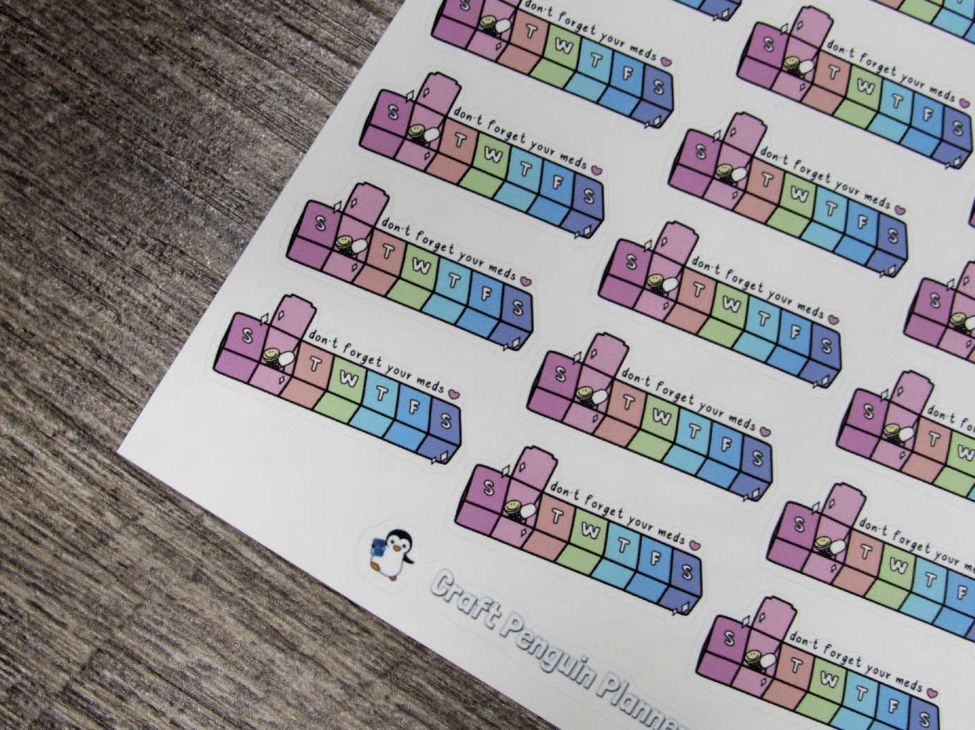 Don't Forget Your Meds Stickers