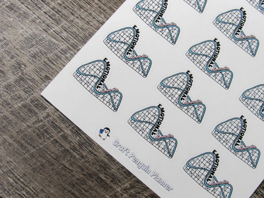 Emotional Rollercoaster stickers