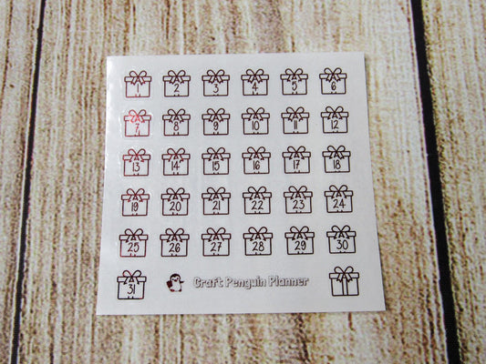 FOILED Gift Date Dots