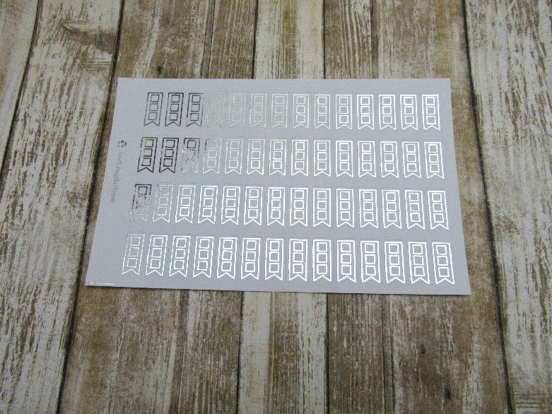 FOILED Square Checklist Flag
