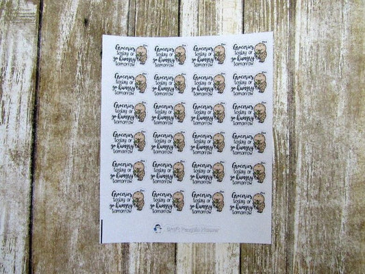 Groceries today... tomorrow sticker