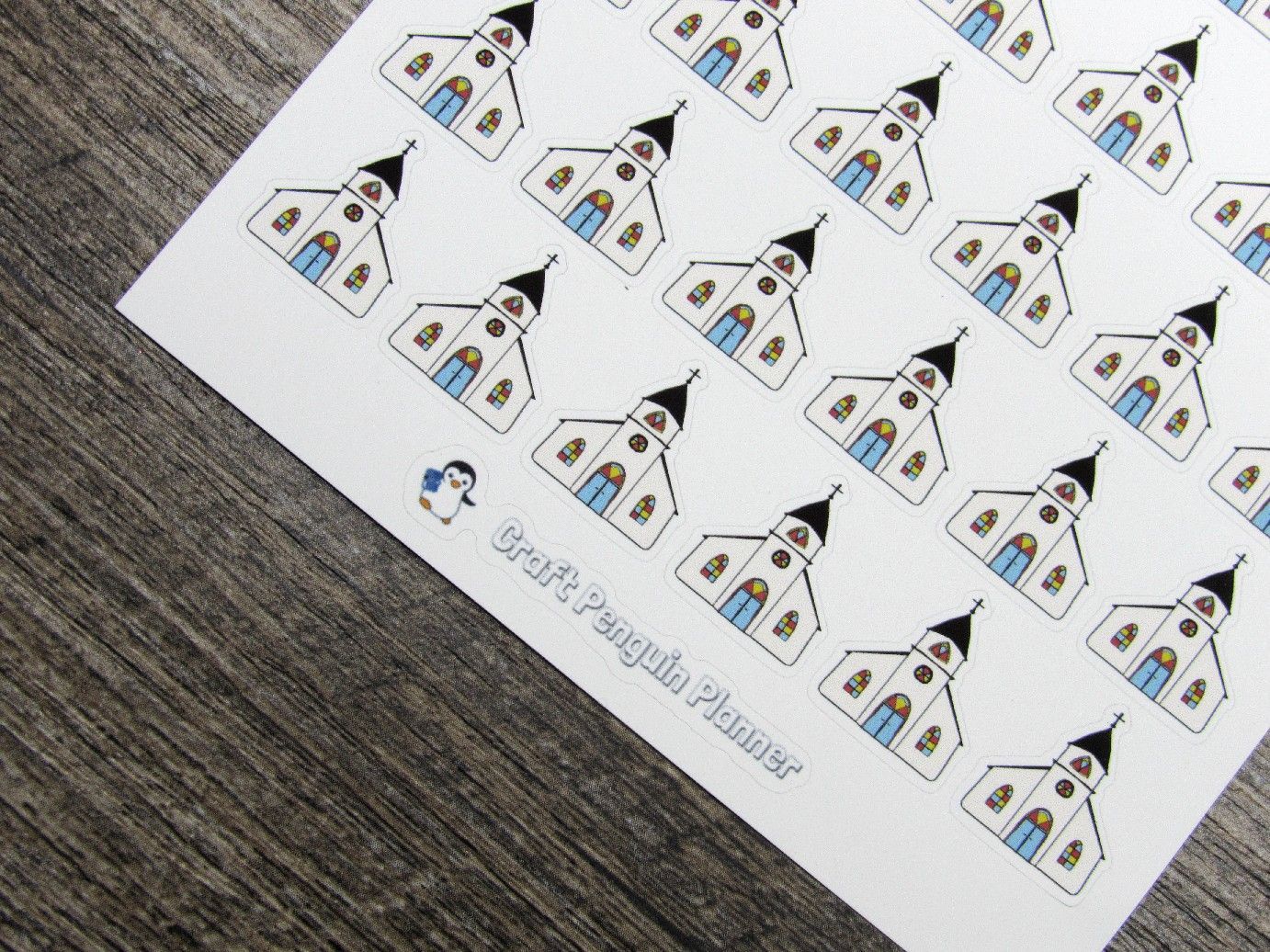 Church Hand Drawn Sticker