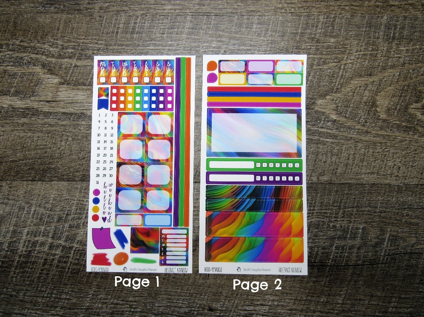 Abstract Rainbow Weekly, HOBONICHI WEEKS/PENNICHI