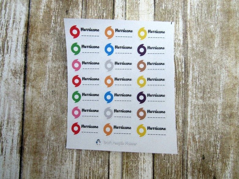 Hurricane Stickers