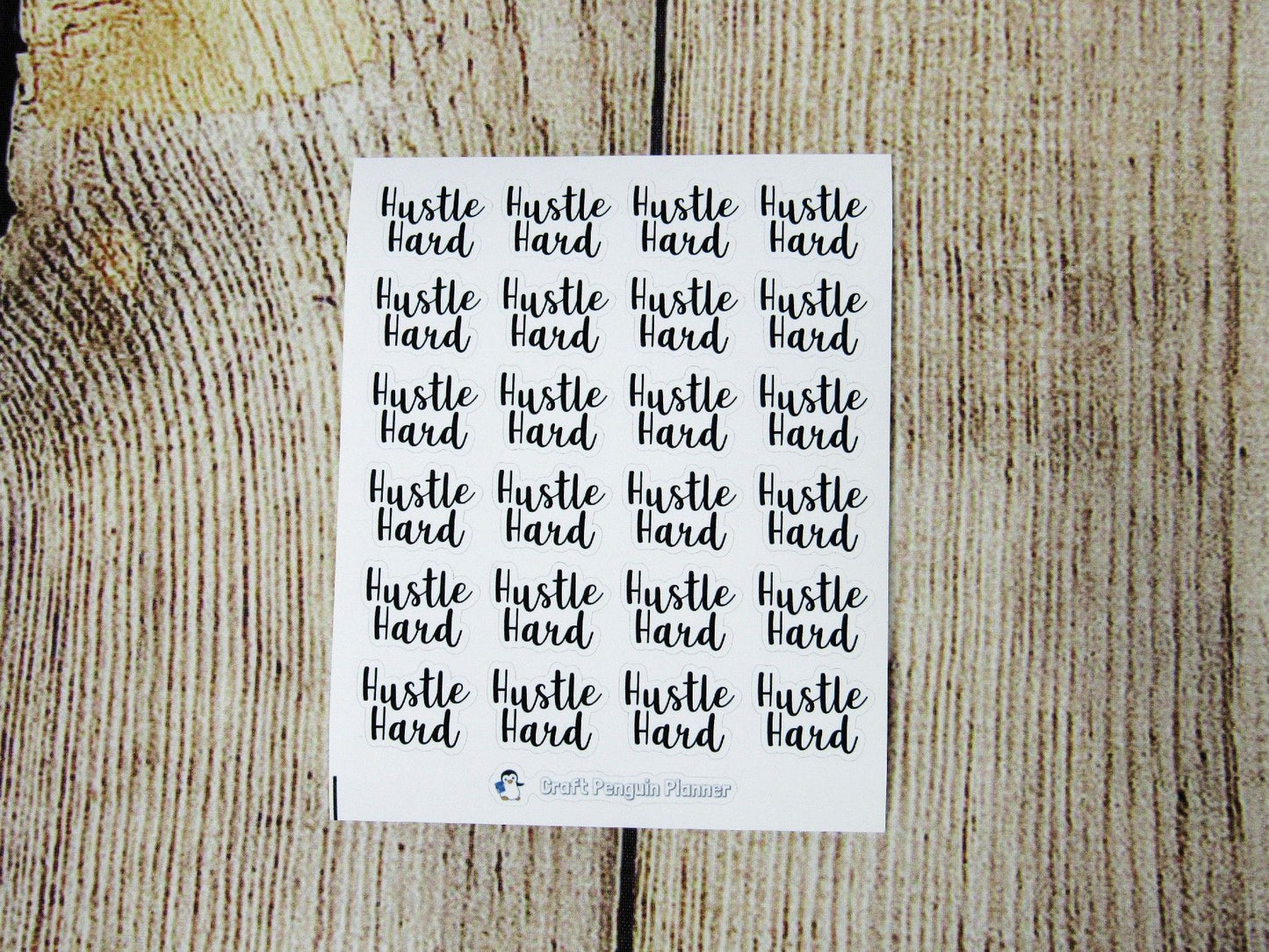 Hustle Hard Stickers