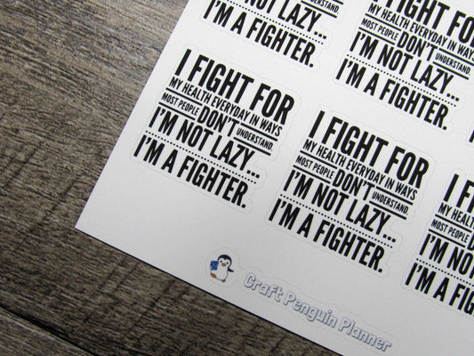 I'm A Fighter Quote