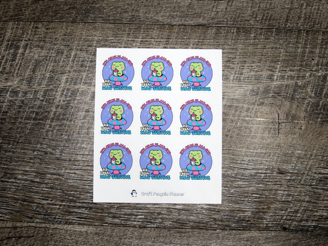 It's ok if all you did was survive stickers