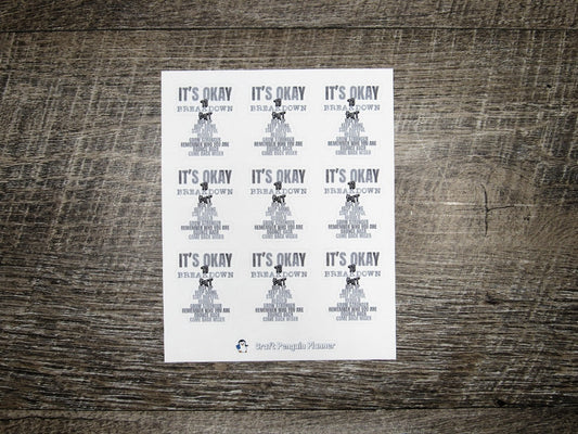 It's okay to breakdown stickers