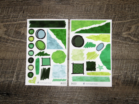 Journal Kit- JK033- Shades of Green
