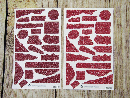 Glitter Journal Sheets- JS0009- JS0036