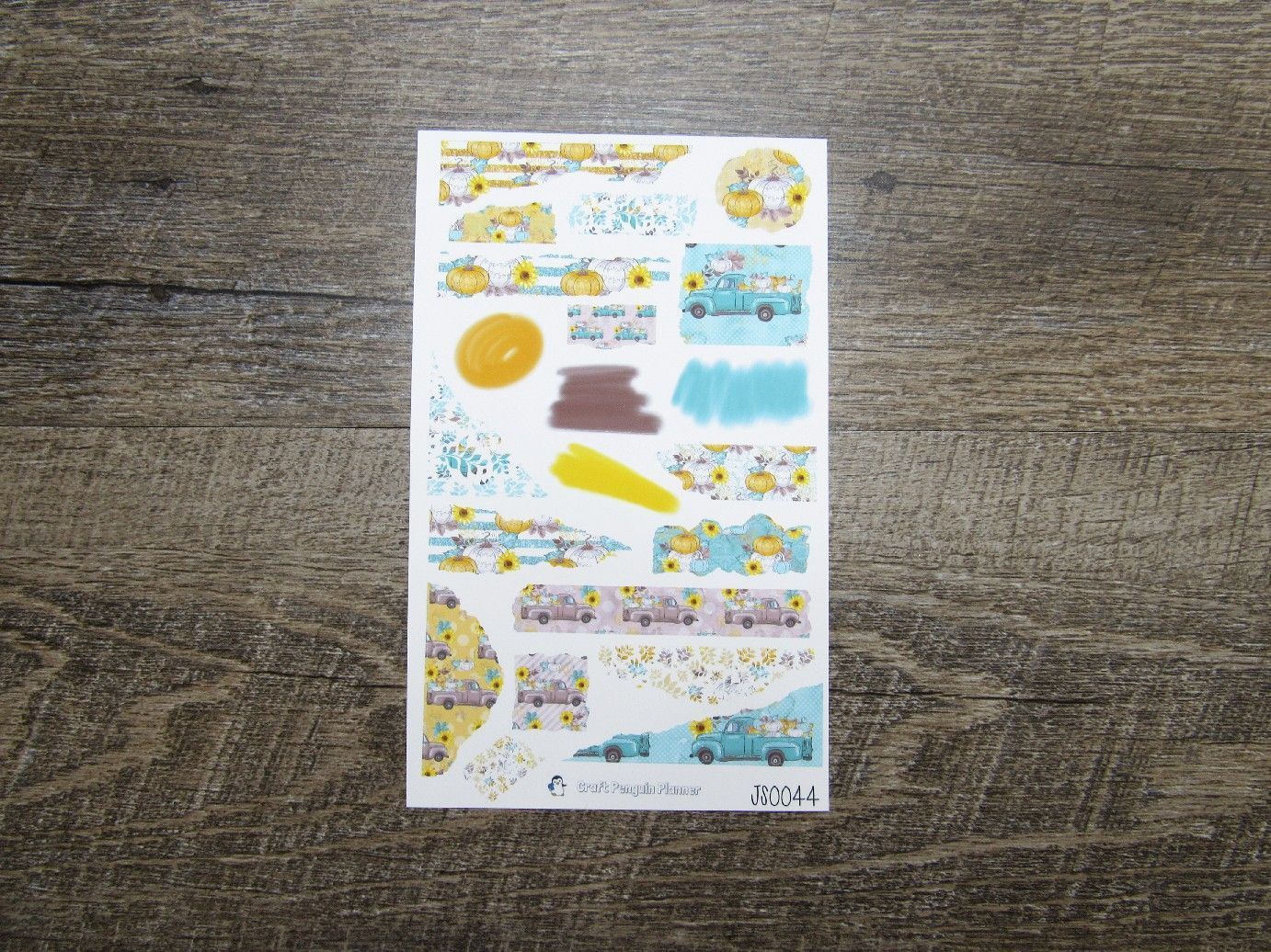 Journal Sheet- JS0044- Pumpkin Harvest