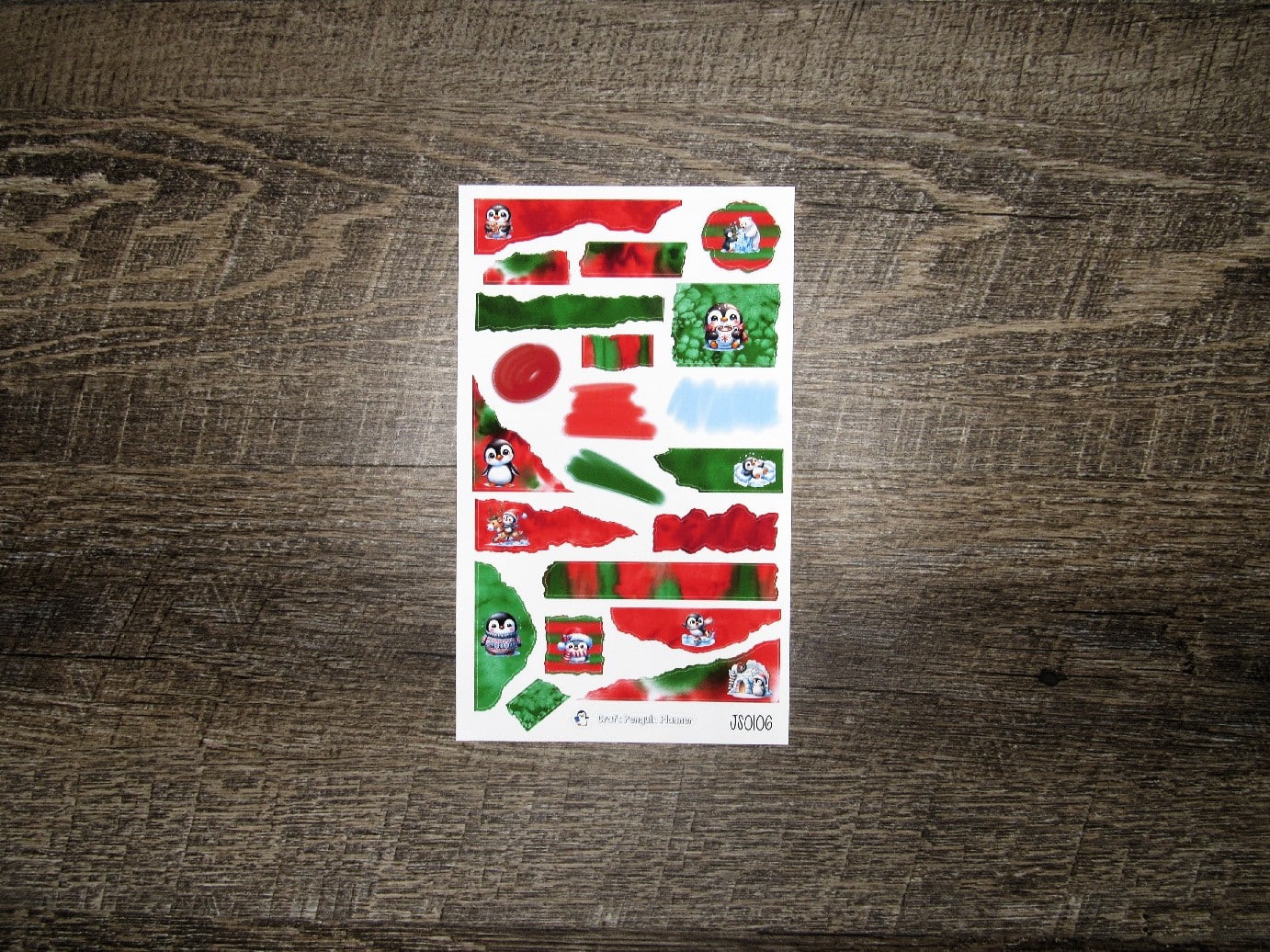 Journal Sheet- JS0106- Christmas Penguin