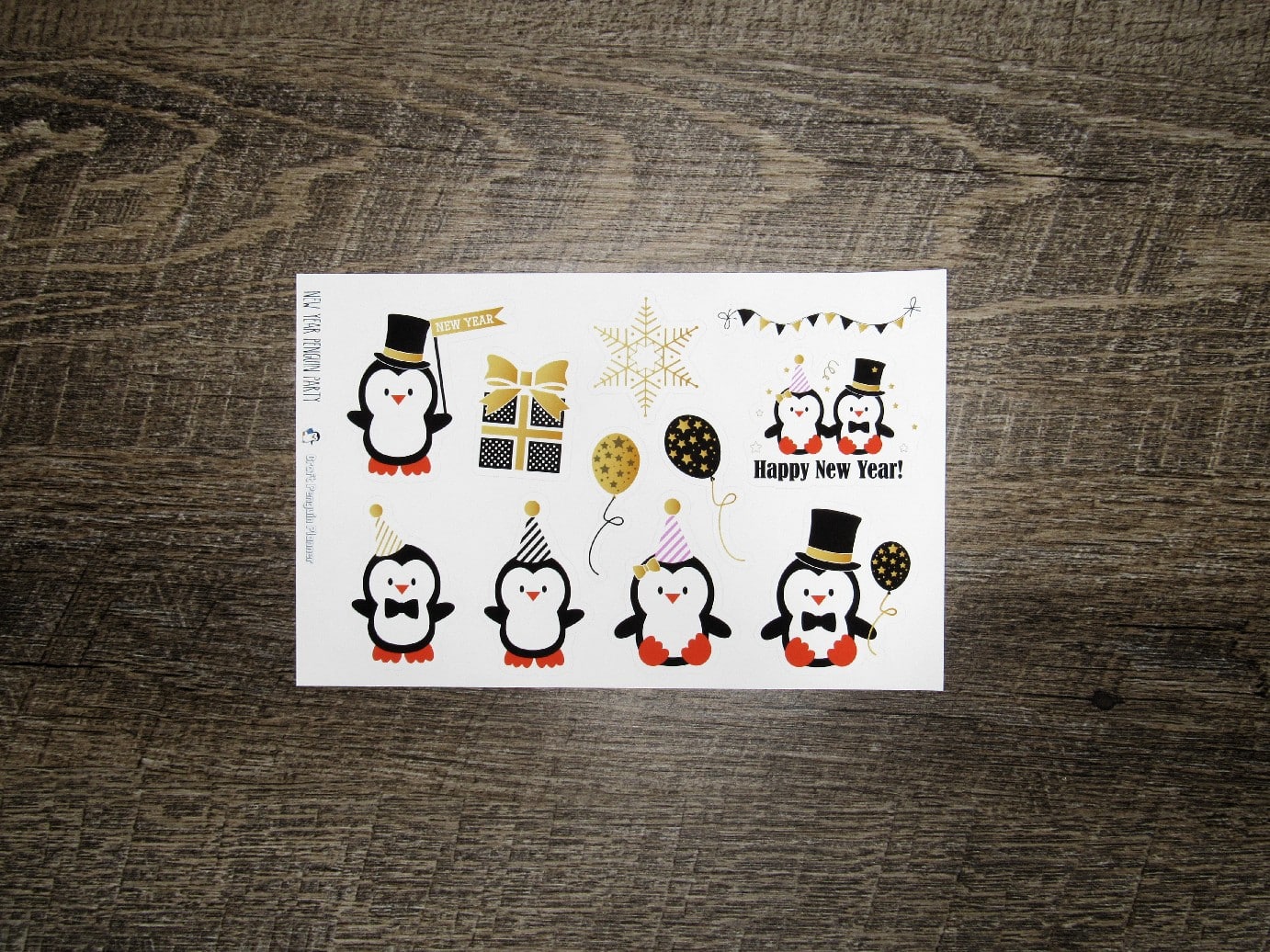 Jumbo deco- New Year Penguin Party