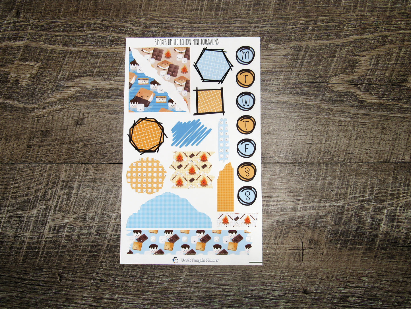 LIMITED EDITION S'mores Mini Journal Sheet