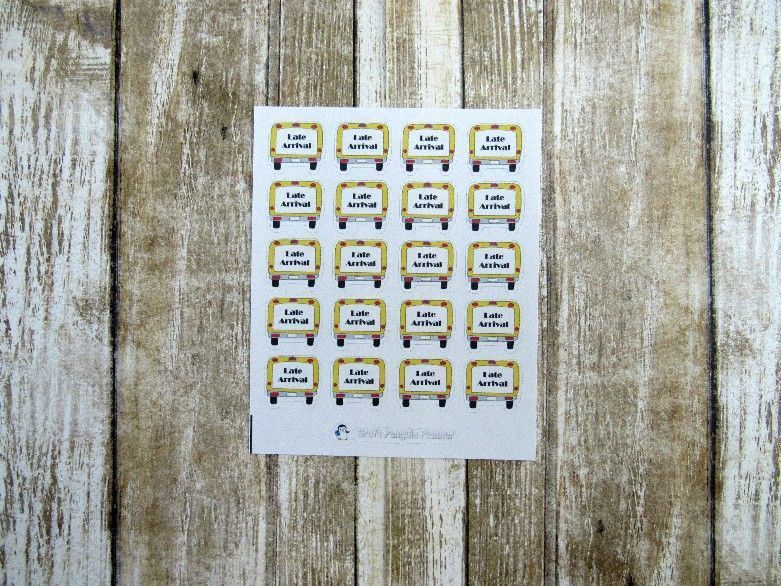 Late arrival stickers