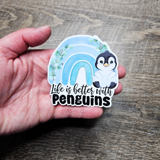 Life is Better with Penguins Die Cut