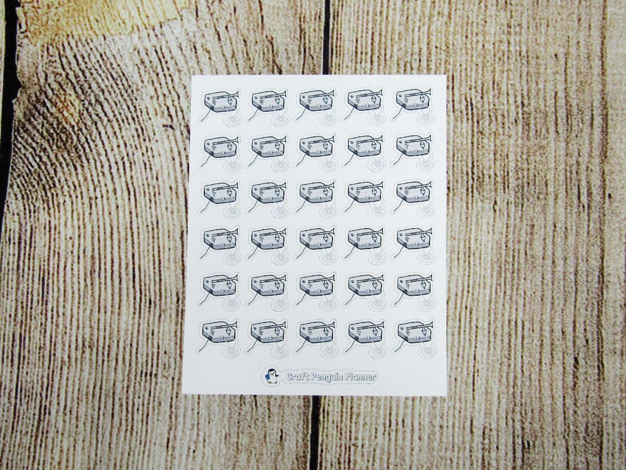 Nebulizer hand drawn sticker