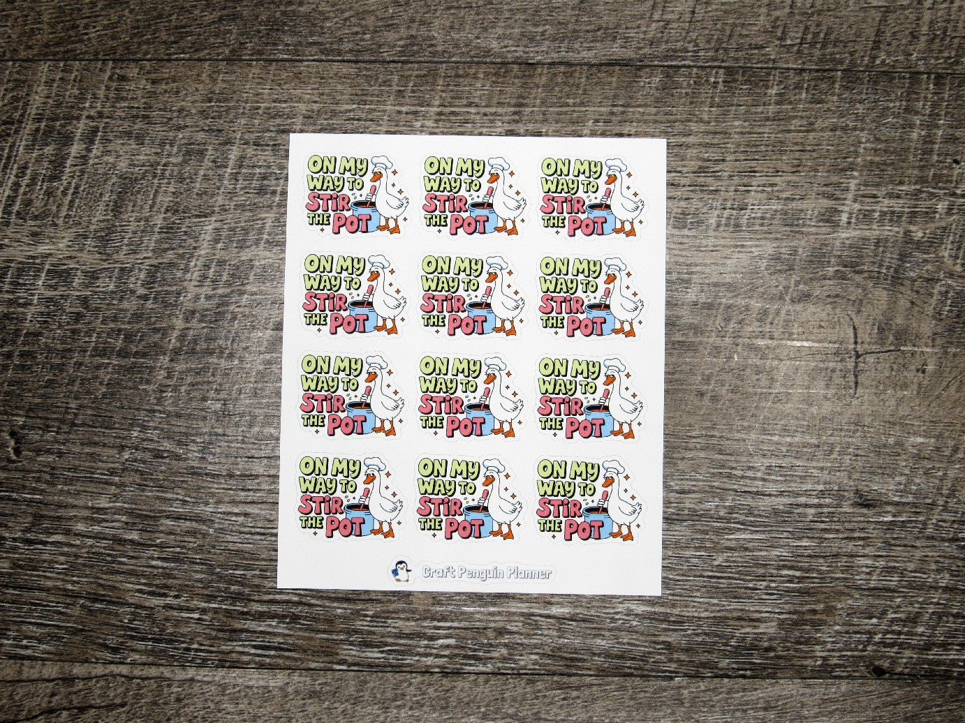 On my way to stir the pot stickers