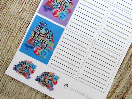 Prayer List Foldable Sticker