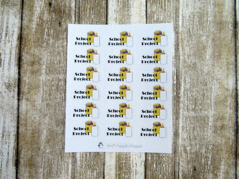 School Project Stickers