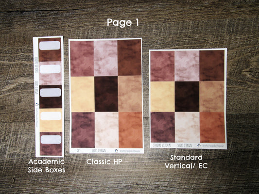Shades of Brown Weekly, CHOOSE YOUR KIT