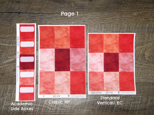 Shades of Red Weekly, CHOOSE YOUR KIT