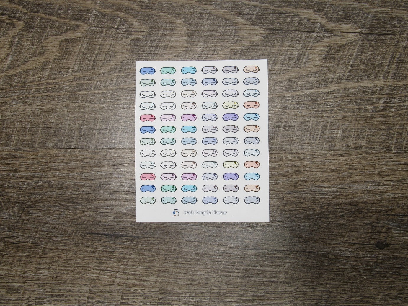 Sleep Eye Mask Stickers