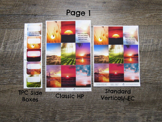 Sunrise, Sunset Weekly, CHOOSE YOUR KIT