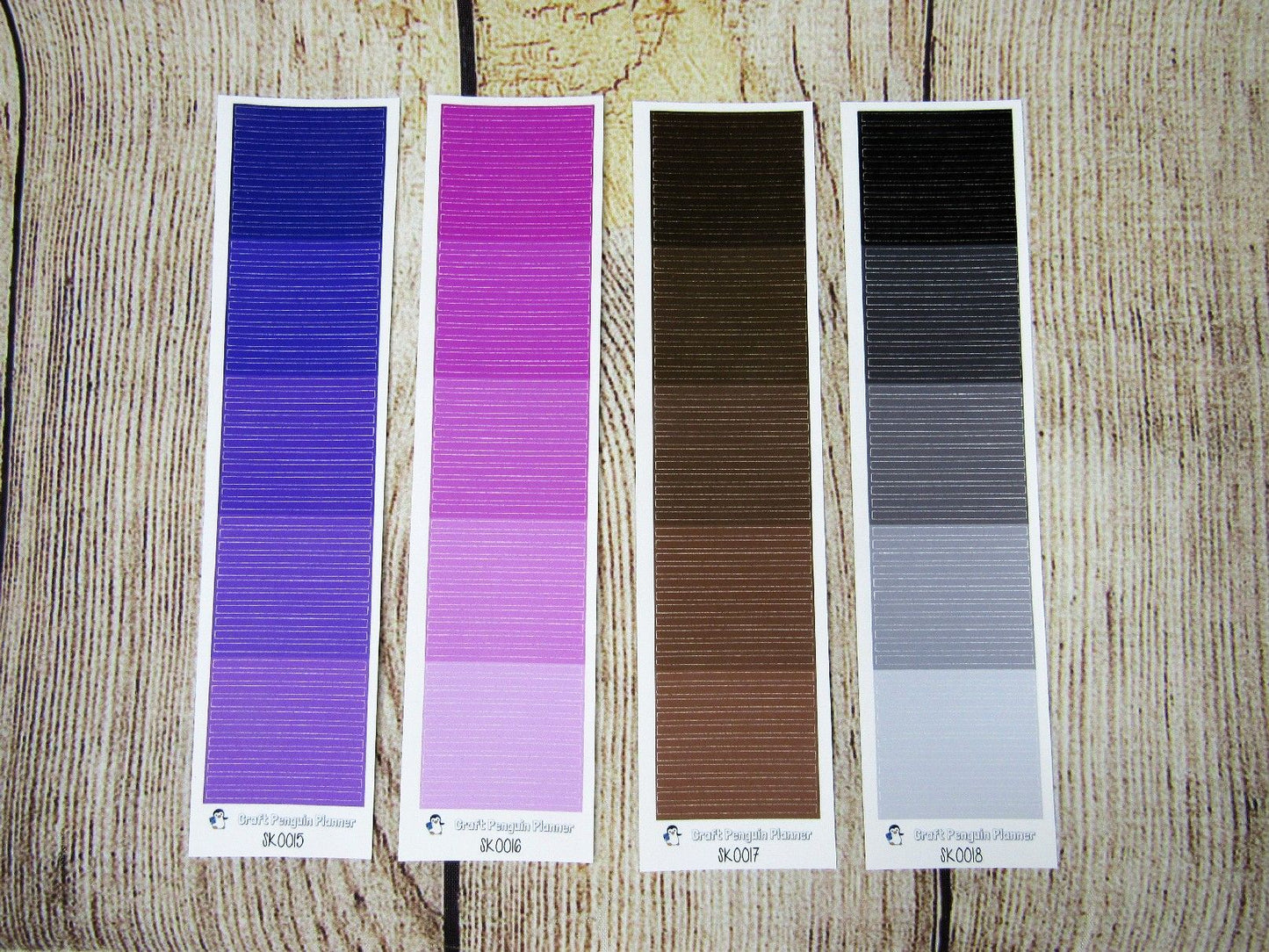 Skinny Headers Only- Solid Colors- Sheets SK0010-SK0018
