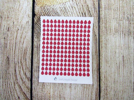 Tiny Blood drop stickers