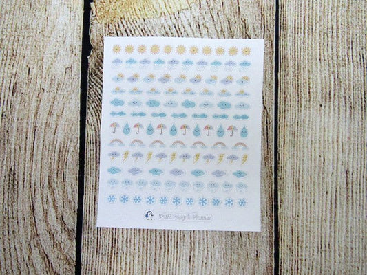 Tiny Weather mix stickers