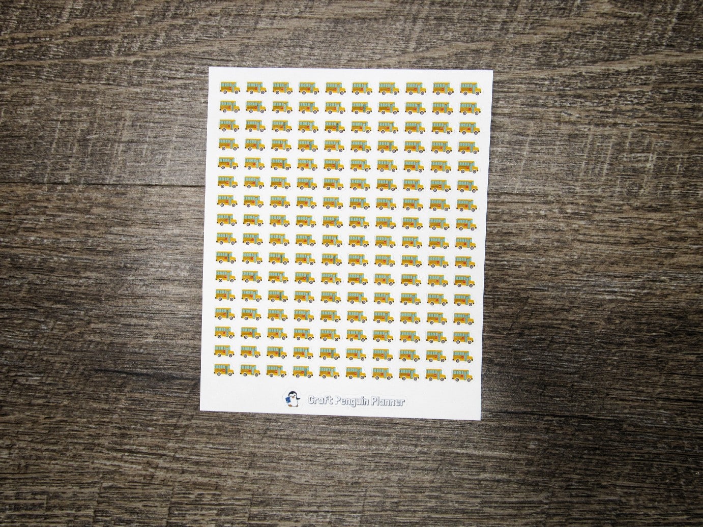 Tiny School Bus Stickers